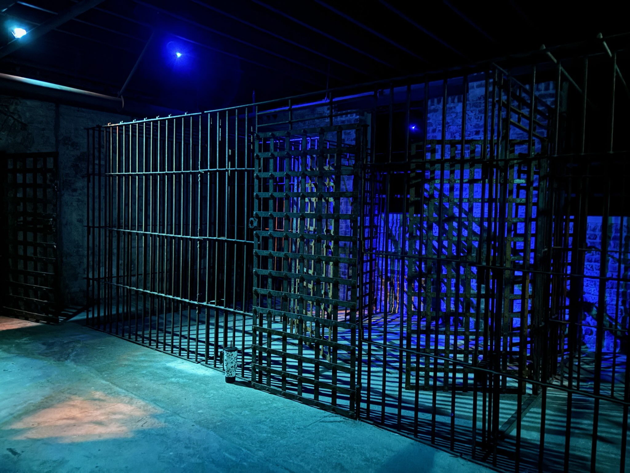 A view of some reconstructed jail cells