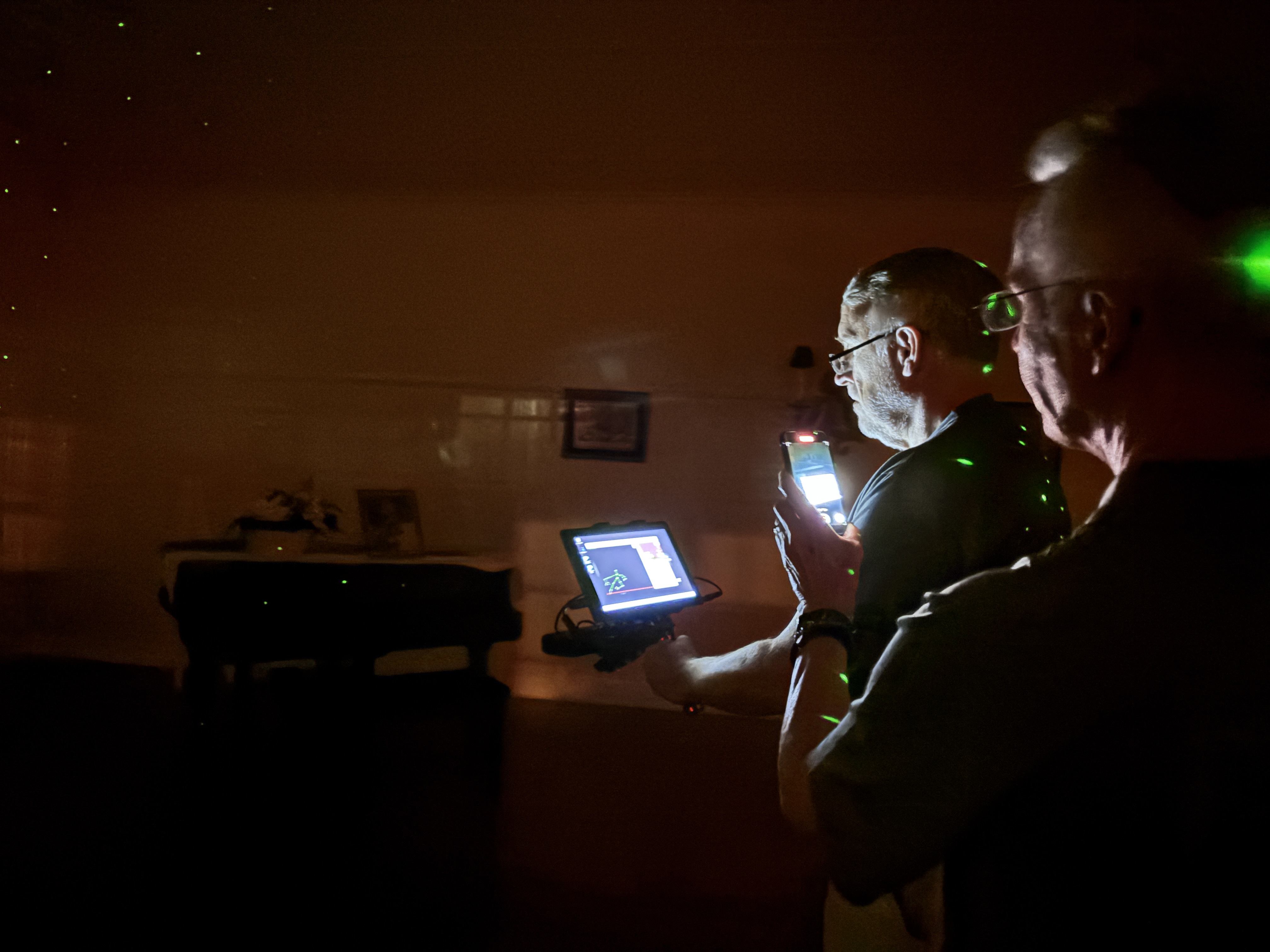 Dean and Jason in Theatre Room