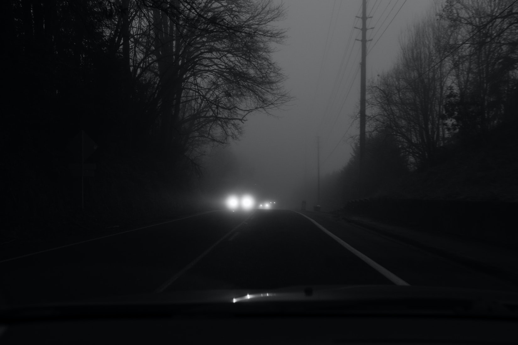 Driving through the fog